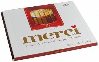 Шоколадные конфеты Merci ассорти 250 г